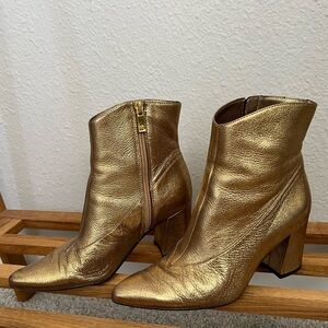 Naturalizer Gold Leather Ankle Boot